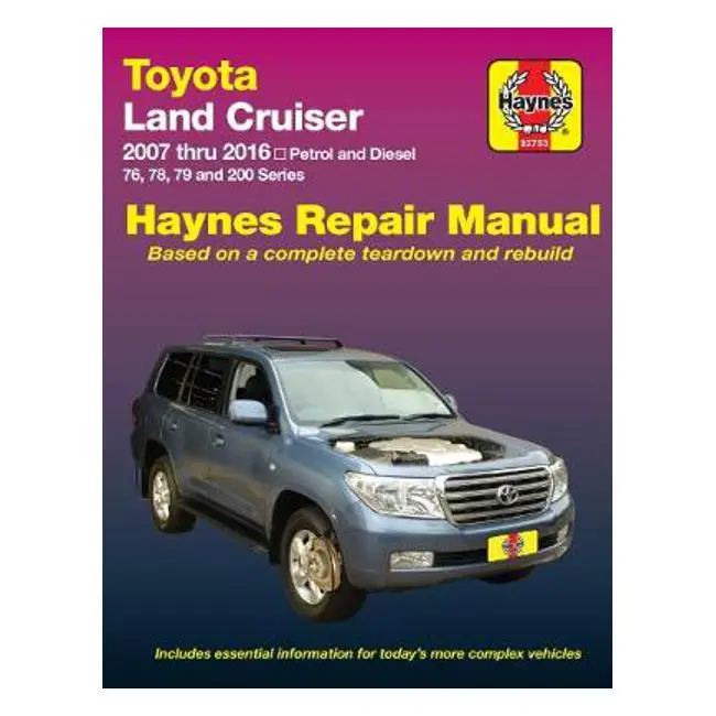 Toyota Land Cruiser (2007–2016) Uzj/Urj/Vdj Series Repair Manual – Haynes 1