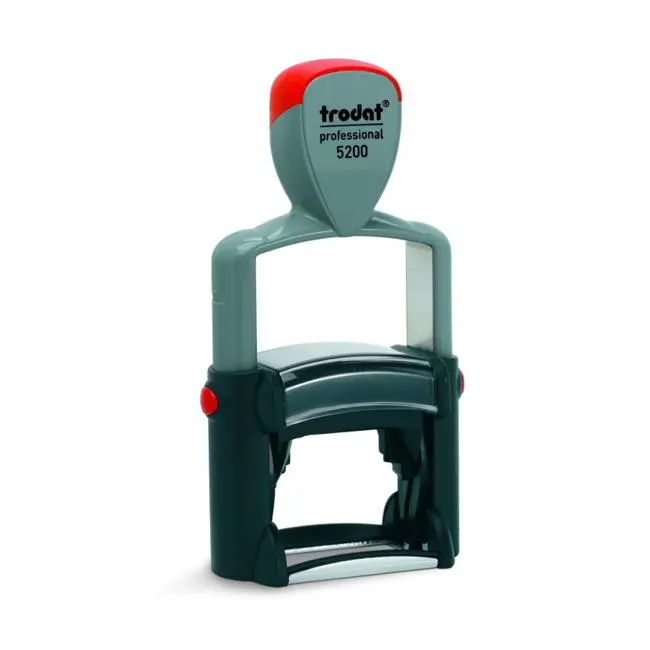 Trodat 5200 Self-Inking Text Stamp – Compact Desktop Model 1