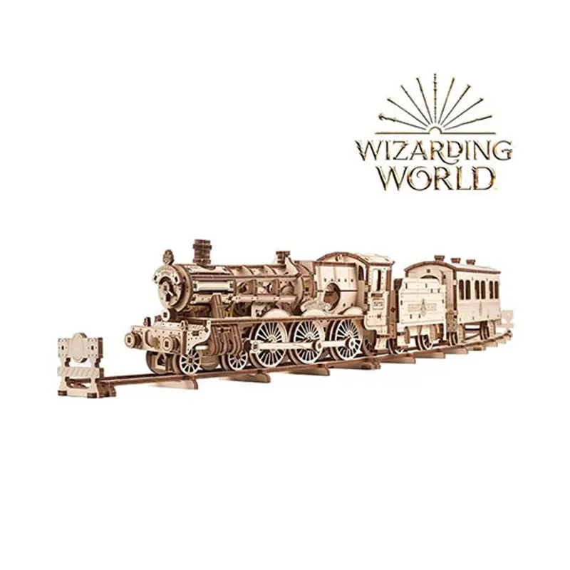 Ugears Hogwarts Express Wooden Model Kit – Collectible Train Assembly (121454) 1