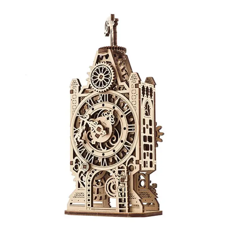 Ugears Mechanical Clock Tower Model Kit – Wooden Puzzle Assembly (121409) 1