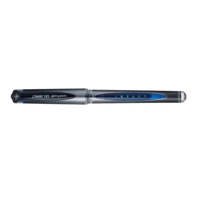 Uni-Ball Signo Gel Impact Blue Ink Pen, 1.0 Mm Tip, Capped (Um-153S) 1