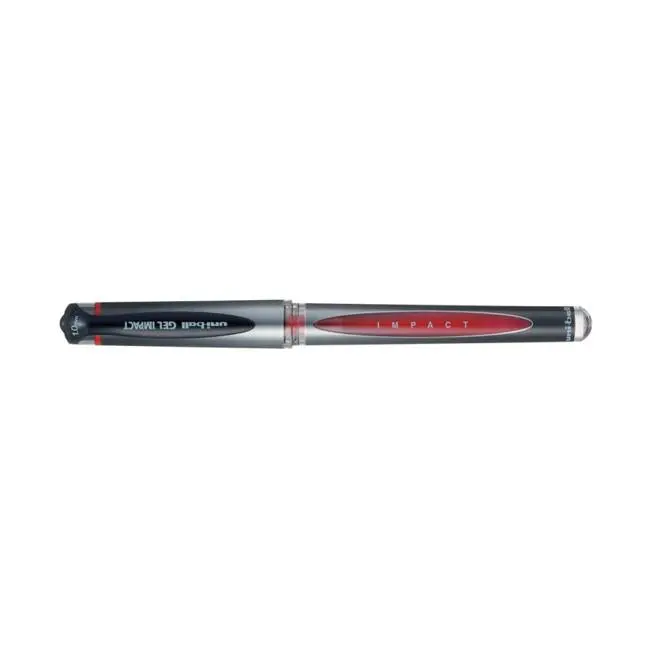 Uni-Ball Signo Gel Impact Red Ink Pen, 1.0 Mm Tip, Capped (Um-153S) 1