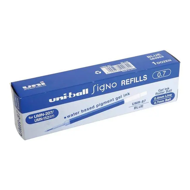 Uni-Ball Signo Um-152/Umn-207 Refill (0.7 Mm, Blue) 1