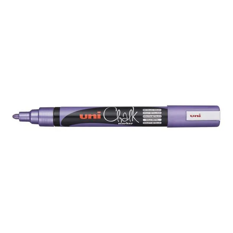 Uni Chalk Marker – Metallic Violet Bullet Tip (1.8–2.5 Mm) 1