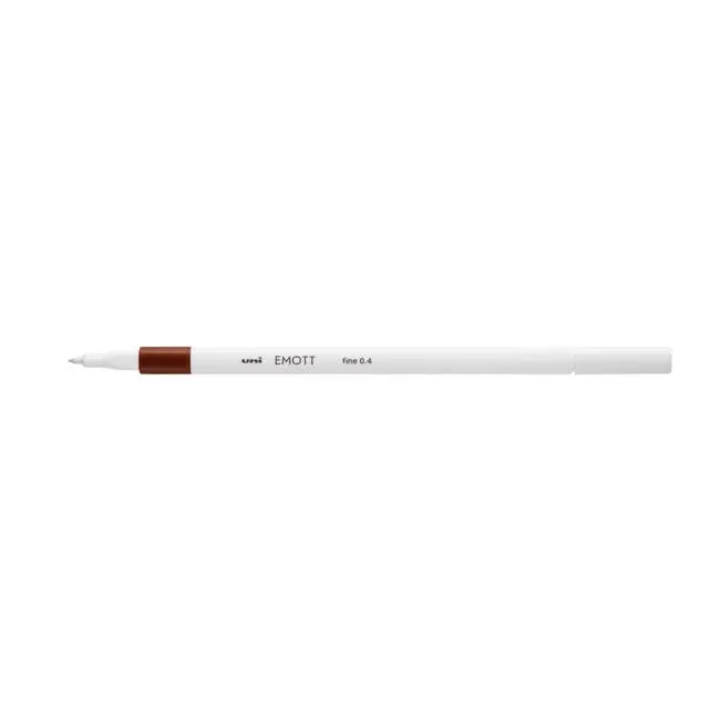 Uni Emott Everfine 0.4Mm Brown Fine Liner Pen 1