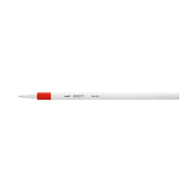 Uni Emott Everfine 0.4Mm Red Fine Liner Pen 1