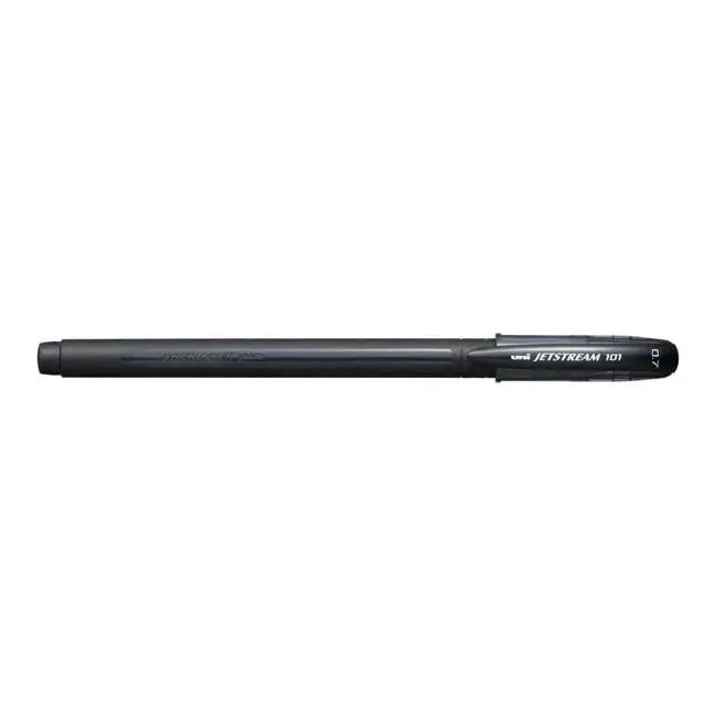 Uni Jetstream 101 Capped Ballpoint Pen – 0.7Mm Black (Sx101-07) 1