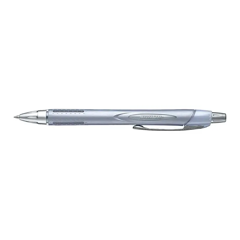 Uni Jetstream Sxn250-07 Retractable Pen – Silver Barrel, Black Ink, 0.7Mm 1