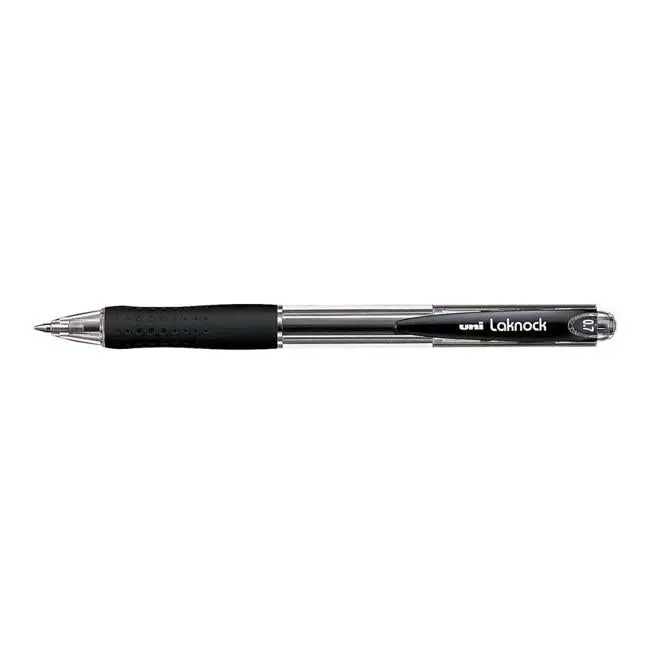 Uni Laknock 0.7Mm Retractable Ballpoint Pen – Fine Black Tip (Model Sn-100) 1