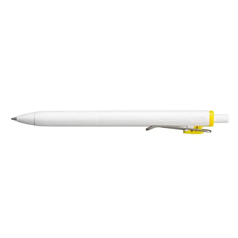 Uni One 0.7Mm Yellow Gel Ink Rollerball Pen 1