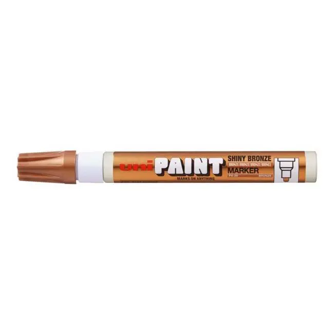Uni Paint Px-20 Bullet Tip Marker – Rich Bronze Metallic (2.8 Mm) 1