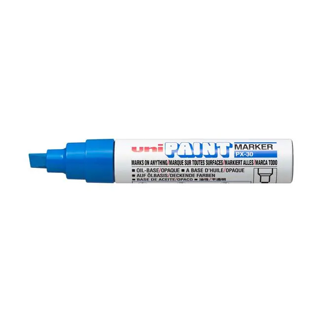 Uni Paint Px-30 Chisel Tip Marker – Blue, 4.0–8.5 Mm Line Width 1