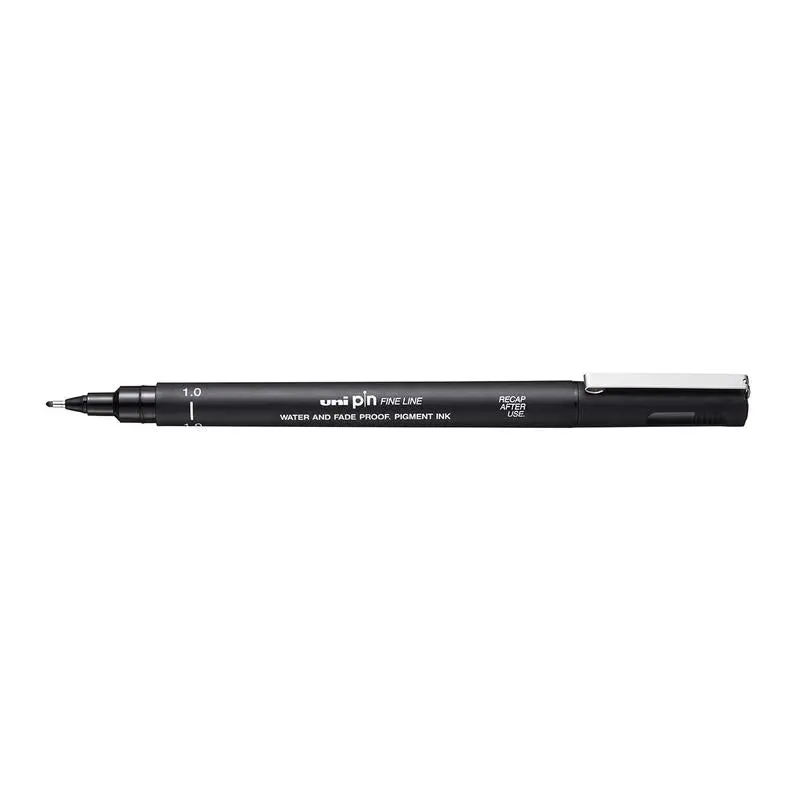Uni Pin Fineline 1.0Mm Black Permanent Marker – Precision Tip For Detailed Work 1