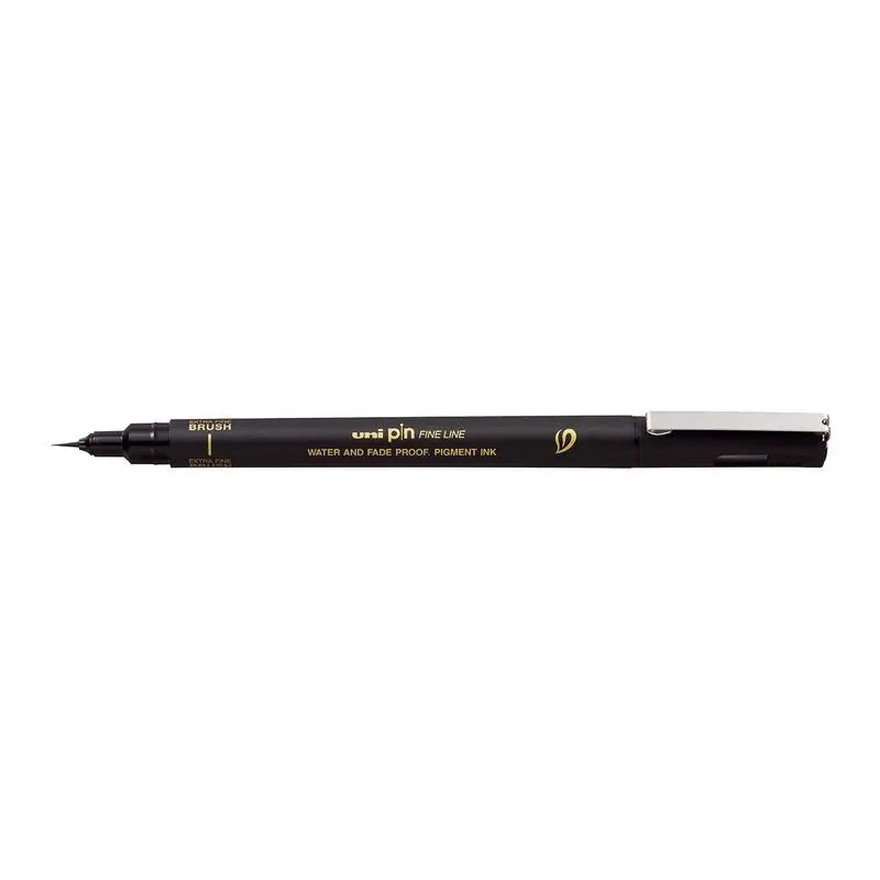 Uni Pin Fineline Brush Marker – Ultra-Fine Black Tip, Precision Control (249800) 1