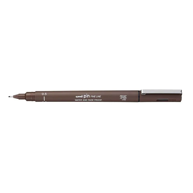 Uni Pin Fineliner Sepia – 0.5Mm Archival-Quality Permanent Marker 1