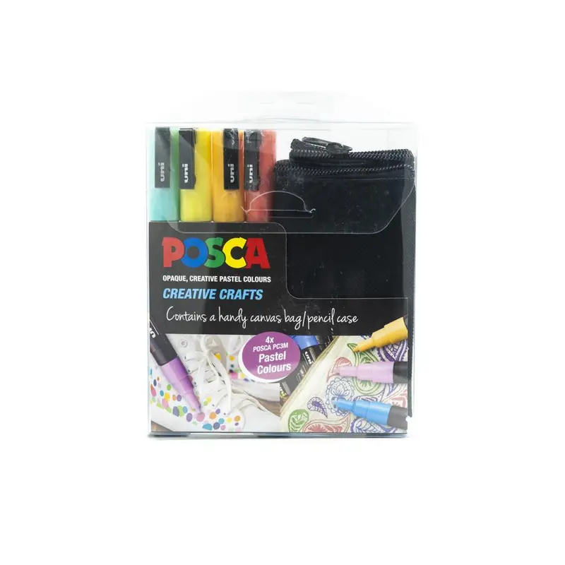 Uni Posca Marker Activity Kit – Includes Pc-3M Markers & Canvas Carry Bag 1