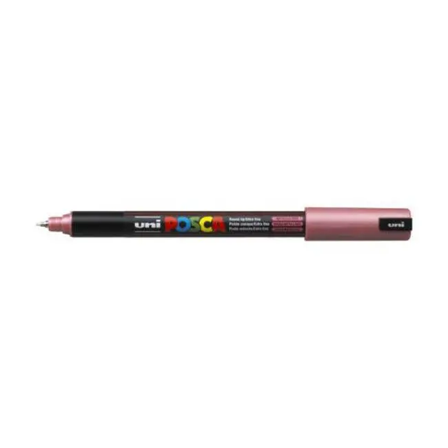 Uni Posca Marker Pc-1Mr – Ultra-Fine Pin Tip (0.7Mm), Metallic Red 1
