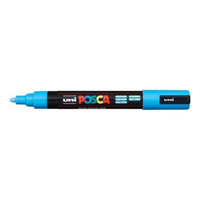 Uni Posca Medium Bullet Marker – Soft Light Blue, 1.8–2.5 Mm Tip 1