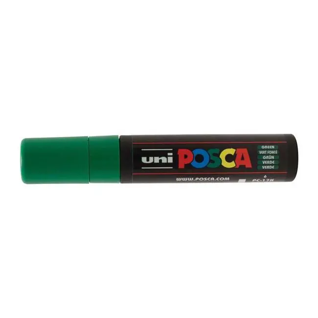 Uni Posca Pc-17K Green Extra-Broad 15Mm Chisel-Tip Paint Marker 1