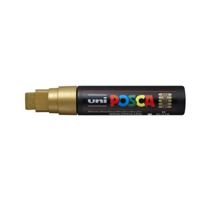 Uni Posca Pc-17K Jumbo Chisel Tip Marker – Shimmering Gold (15 Mm) 1