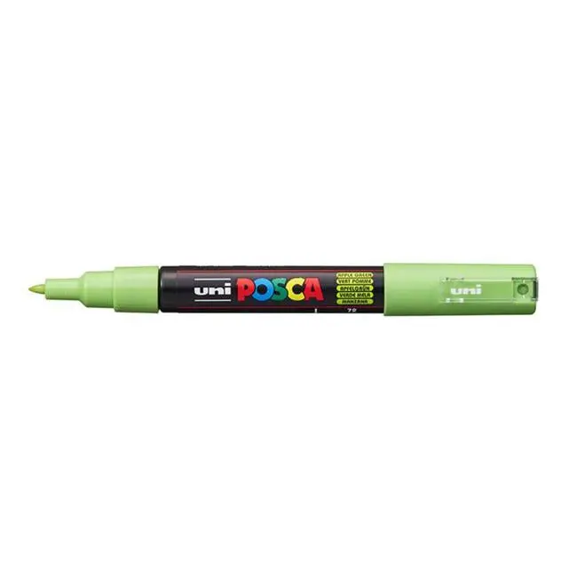 Uni Posca Pc-1M Apple Green Ultra-Fine Round-Tip Marker (0.7 Mm) 1