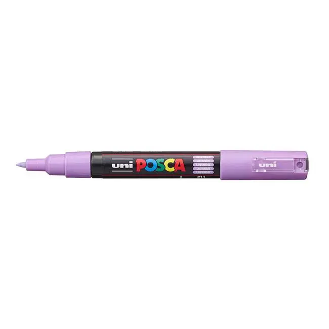 Uni Posca Pc-1M Fine-Tip Marker – Lavender, 0.7 Mm Round Nib 1
