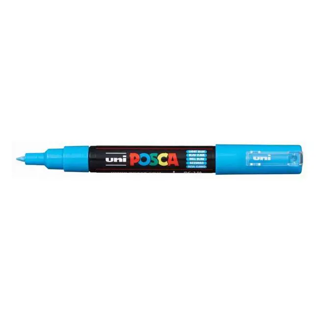 Uni Posca Pc-1M Fine-Tip Marker – Light Blue, 0.7 Mm Round Nib 1