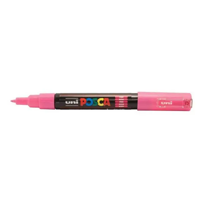 Uni Posca Pc-1M Fine-Tip Marker – Pink, 0.7 Mm Round Nib 1