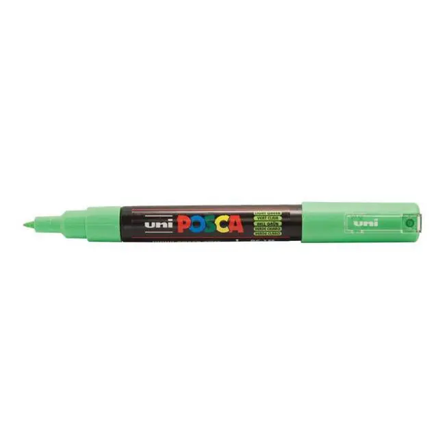 Uni Posca Pc-1M Light Green Marker – 0.7Mm Ultra-Fine Round Tip 1