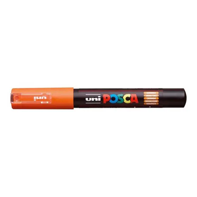 Uni Posca Pc-1M Orange Ultra-Fine 0.7Mm Round-Tip Paint Marker 1