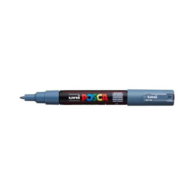 Uni Posca Pc-1M Ultra-Fine 0.7Mm Slate Grey Marker 1