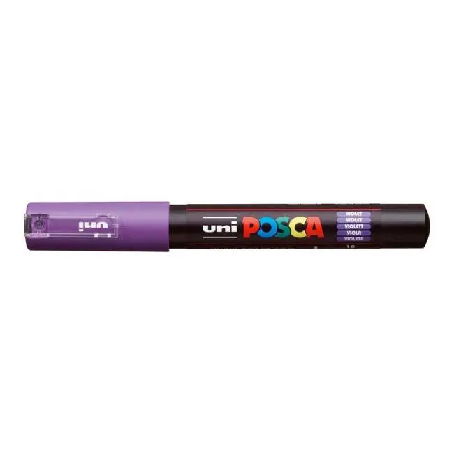 Uni Posca Pc-1M Violet Ultra-Fine 0.7Mm Round-Tip Paint Marker 1