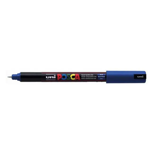 Uni Posca Pc-1Mr Blue Ultra-Fine 0.7Mm Pin Tip Marker 1