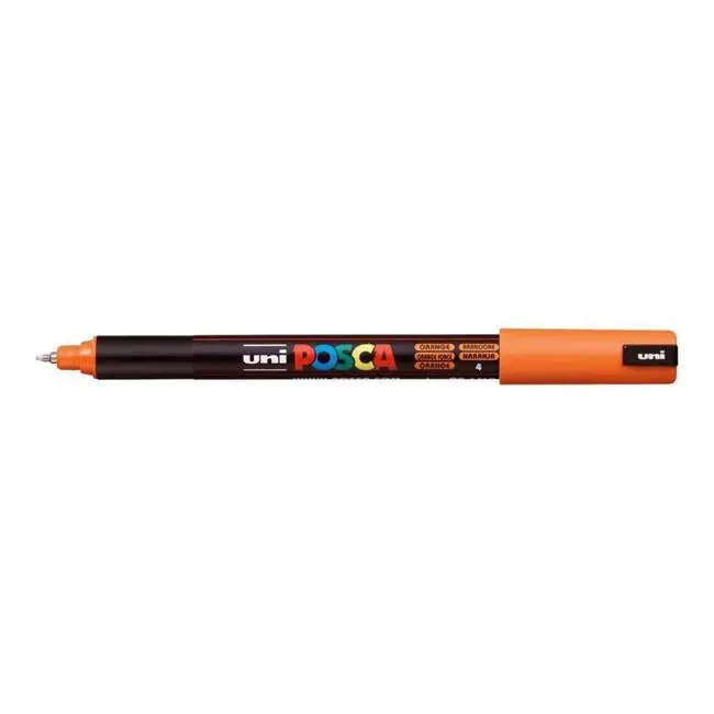 Uni Posca Pc-1Mr Fine-Tip Marker – Orange, 0.7 Mm Precision Point 1