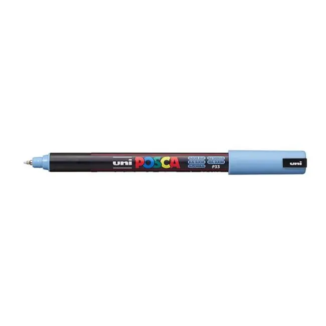 Uni Posca Pc-1Mr Ultra-Fine Pin Tip Marker – Glacier Blue, 0.7Mm 1