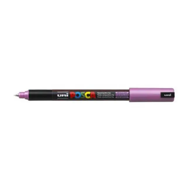 Uni Posca Pc-1Mr Ultra-Fine Pin Tip Marker – Metallic Pink (0.7 Mm) 1