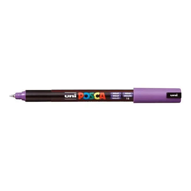 Uni Posca Pc-1Mr Ultra-Fine Violet Marker – 0.7 Mm Pin Tip 1