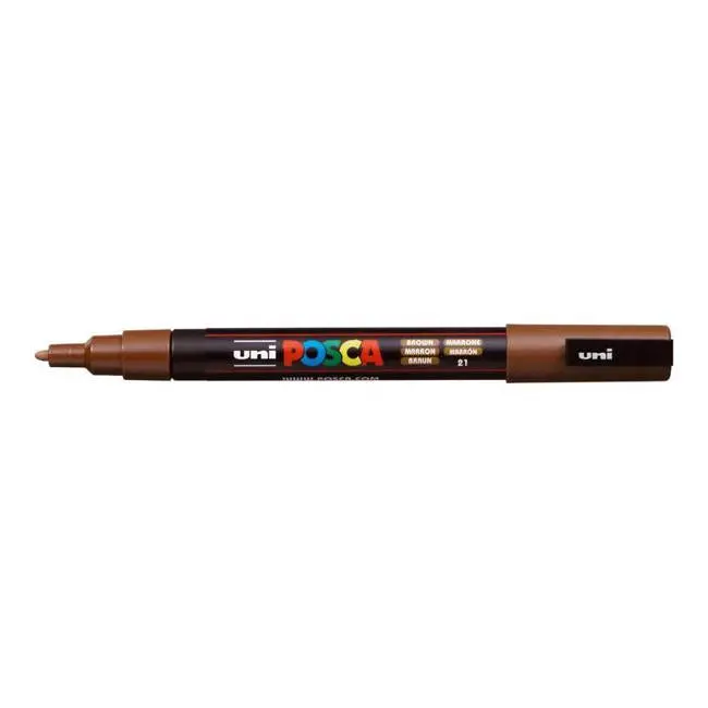 Uni Posca Pc-3M Brown Fine 0.9–1.3Mm Paint Marker 1