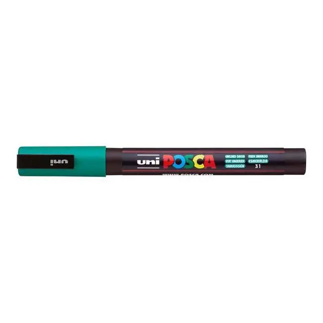 Uni Posca Pc-3M Emerald Green Fine 0.9–1.3Mm Paint Marker 1