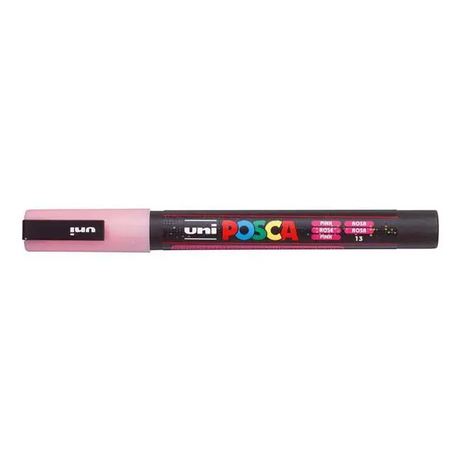 Uni Posca Pc-3M Fine Glitter Pink Marker (0.9–1.3 Mm) 1