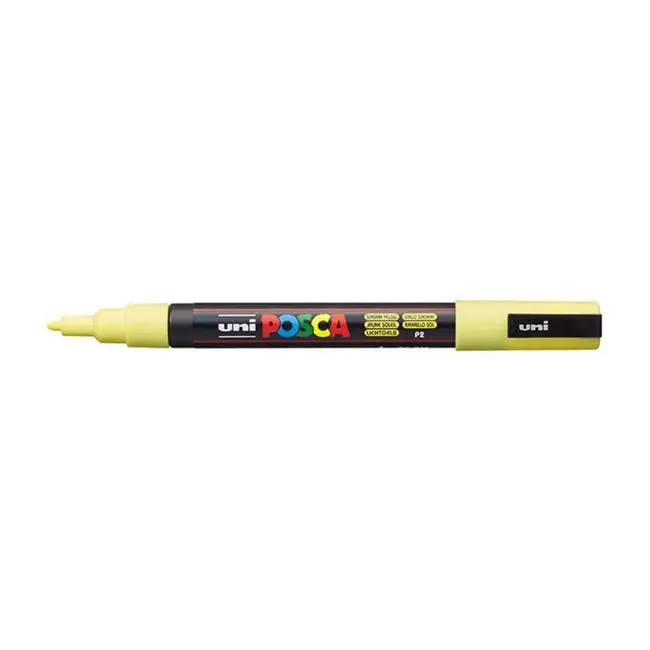 Uni Posca Pc-3M Fine-Line Marker – Sunshine Yellow, 0.9–1.3 Mm Variable Tip 1