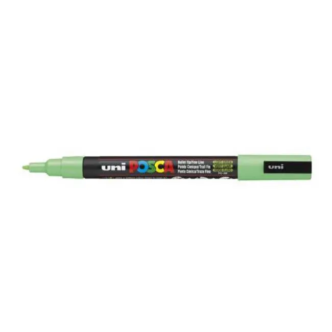 Uni Posca Pc-3M Fine-Tip Marker – Light Green (0.9–1.3 Mm) 1