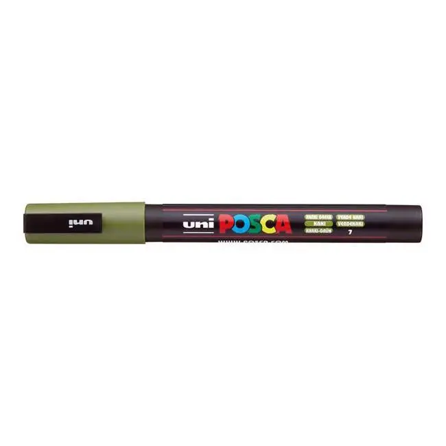 Uni Posca Pc-3M Khaki Green Fine 0.9–1.3Mm Paint Marker 1