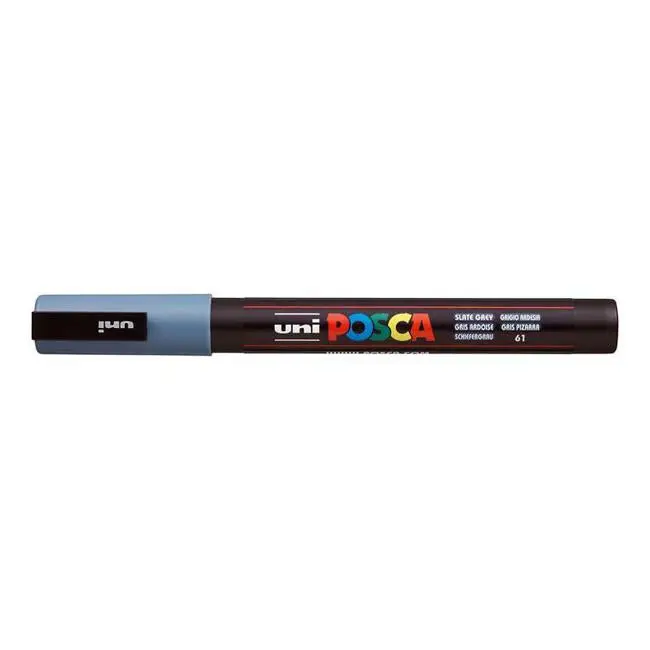 Uni Posca Pc-3M Slate Grey Fine 0.9–1.3Mm Paint Marker 1
