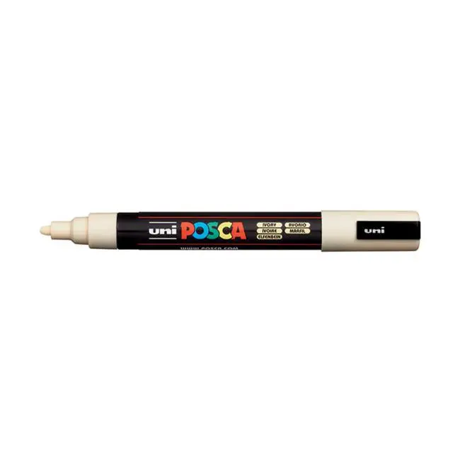 Uni Posca Pc-5M Medium Bullet 1.8–2.5Mm Ivory Marker 1