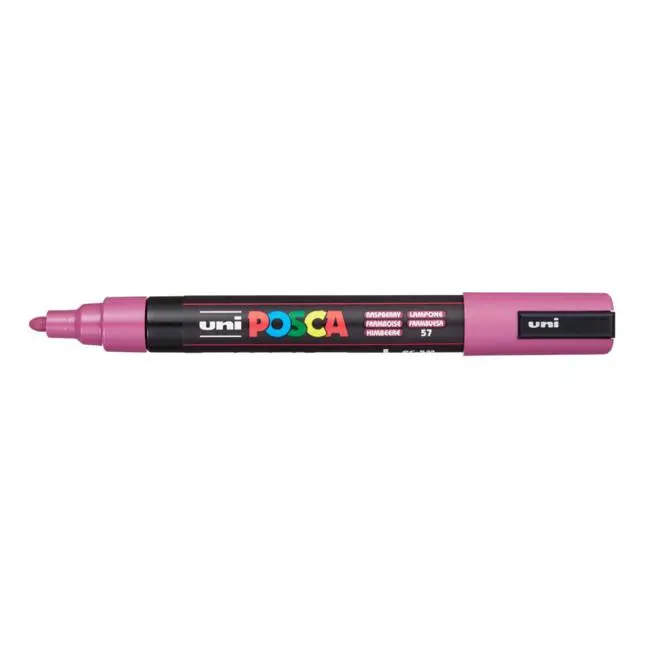 Uni Posca Pc-5M Medium Bullet 1.8–2.5Mm Raspberry Marker 1
