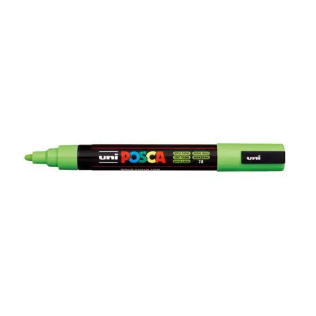 Uni Posca Pc-5M Medium Bullet Tip Marker – Fresh Apple Green (1.8–2.5 Mm) 1