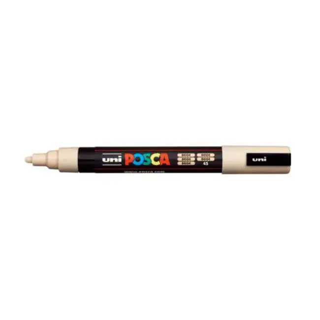Uni Posca Pc-5M Medium Bullet Tip Marker In Beige 1
