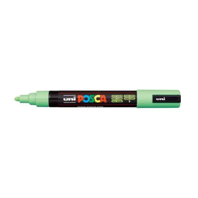Uni Posca Pc-5M Medium Bullet Tip Marker – Light Green (1.8–2.5 Mm) 1