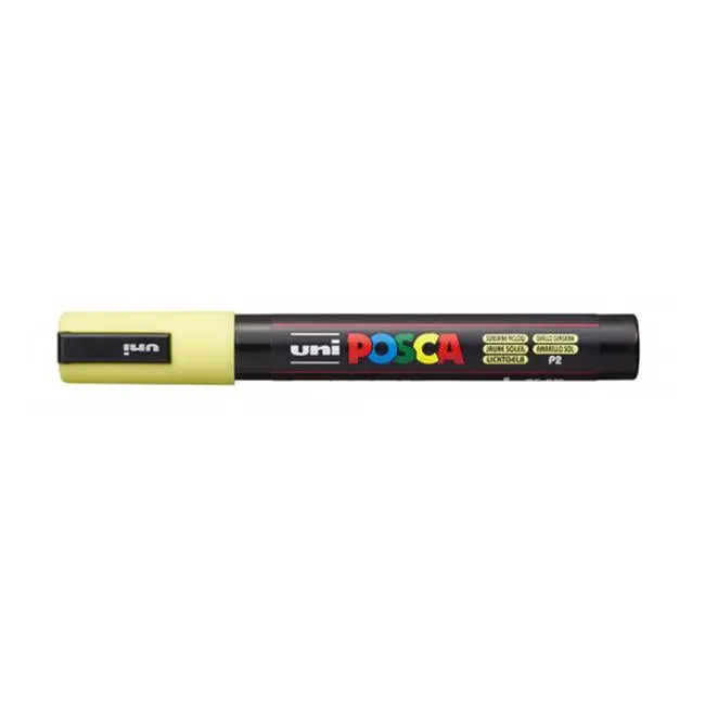 Uni Posca Pc-5M Sunshine Yellow Medium Bullet-Tip Marker (1.8–2.5 Mm) 1